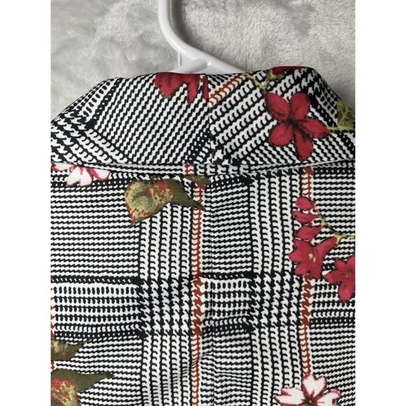 Bloomchic NWT Women Sz 22/24 Floral Blazer Anti-Wrinkle Sleek Fall Comfort - Picture 5 of 11